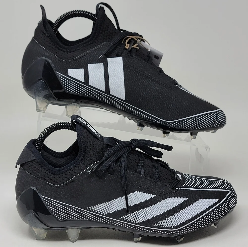 Adidas Adizero Electric.1 IF2426 Black White Football Cleats Men's Size 8 New